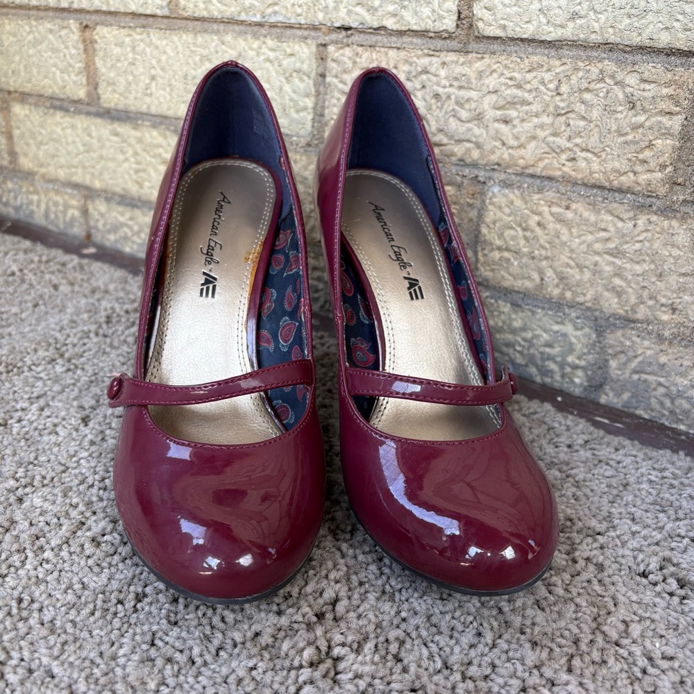 Cherry Red Mary Jane Heels